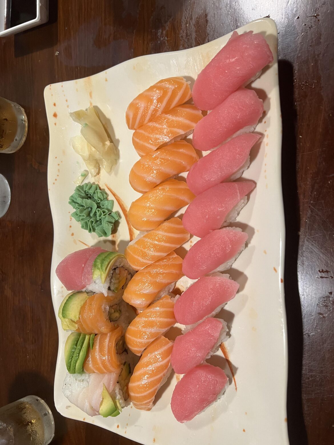 All you can eat. I had three plates just like this