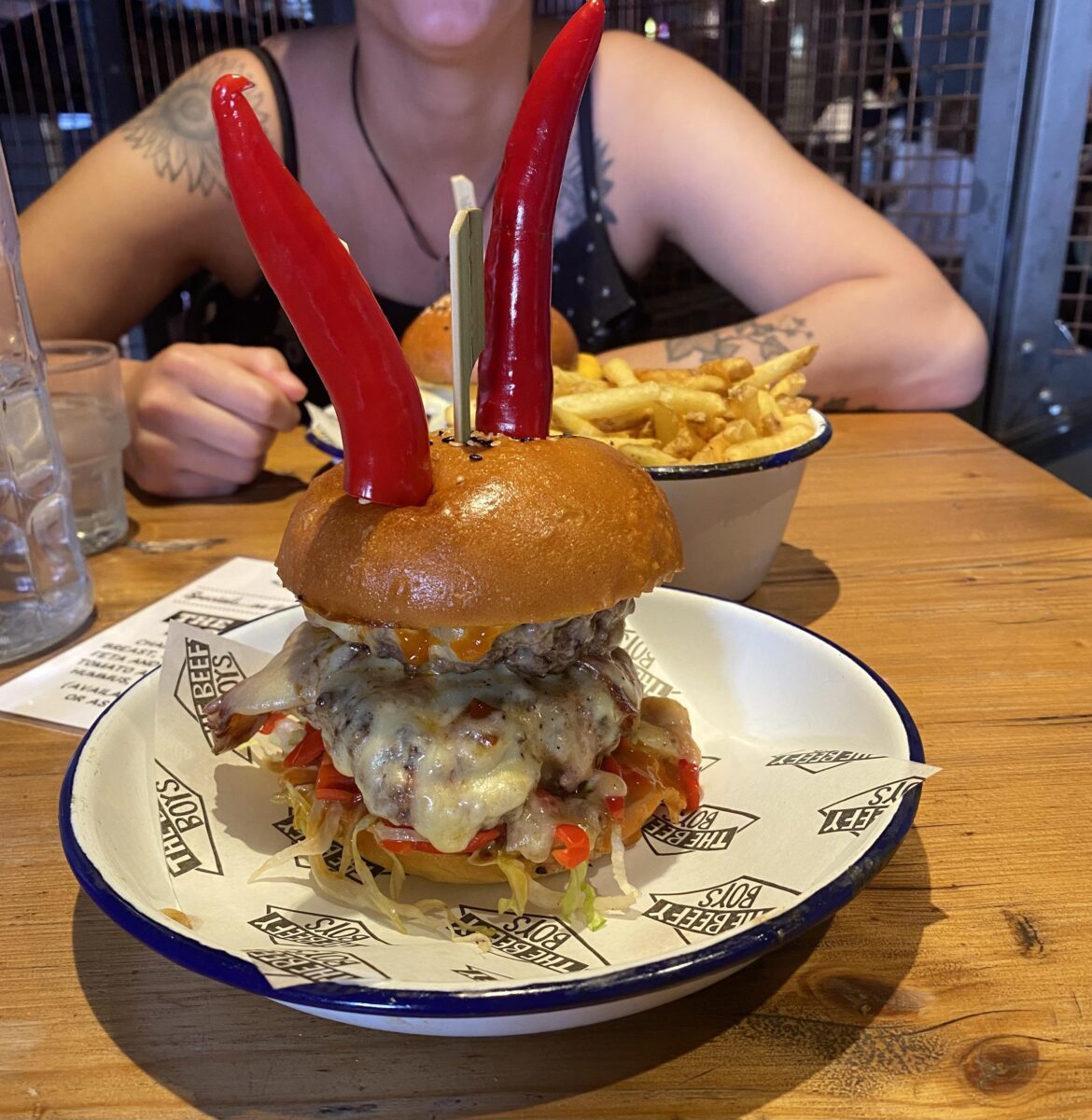 Not too sure why I had to sign a waiver to eat The Hellboy 2.0 at The Beefy Boys