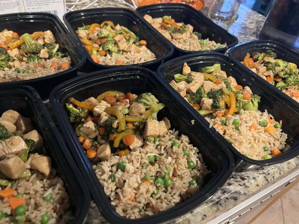 Chicken stir fry and fried rice this week
