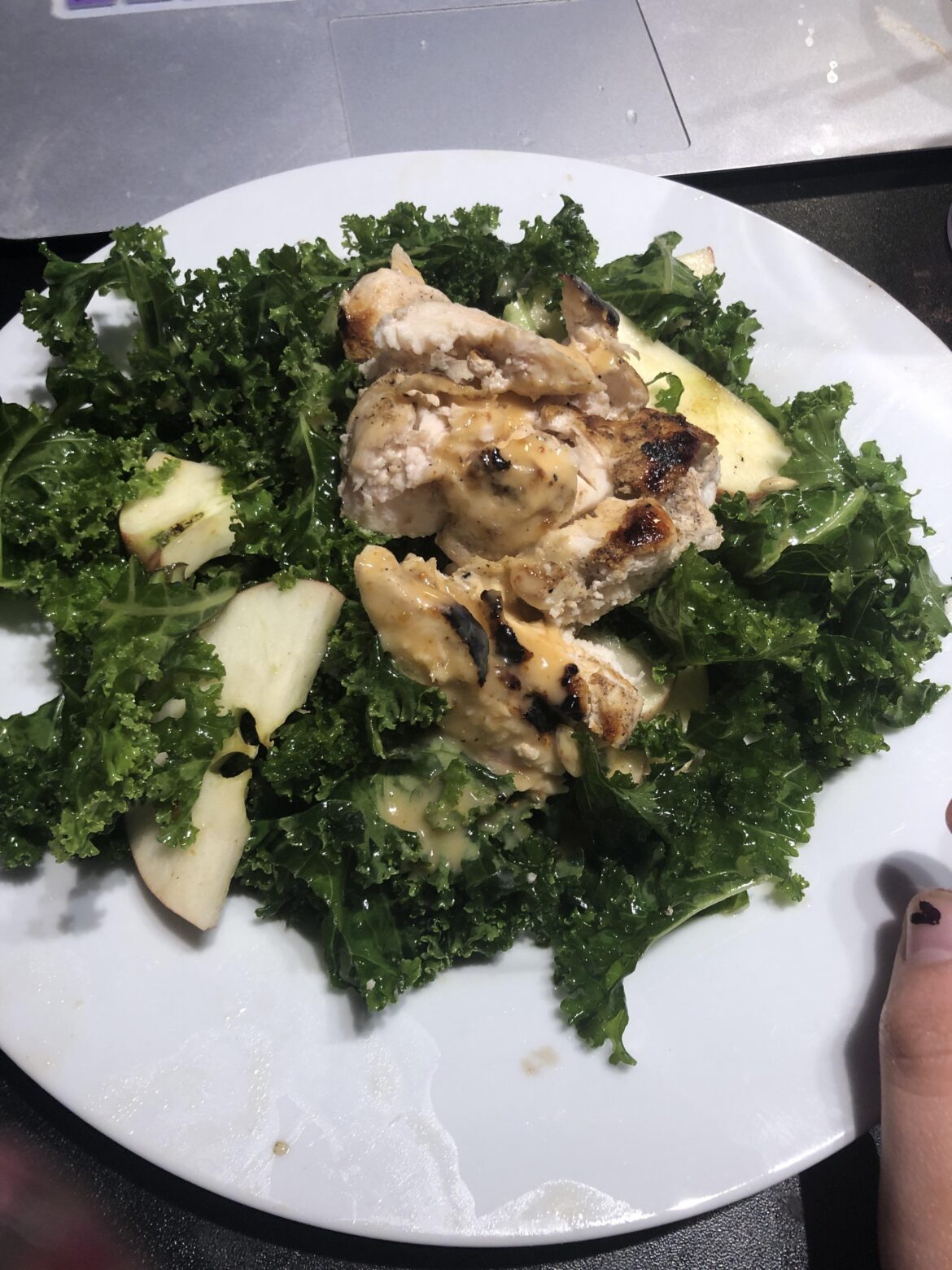 9/28/23: Garlicky Chicken with Kale Salad