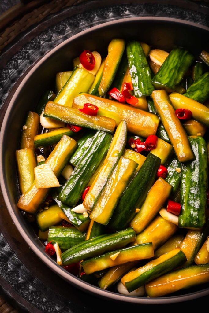 Chinese pickled cucumbers