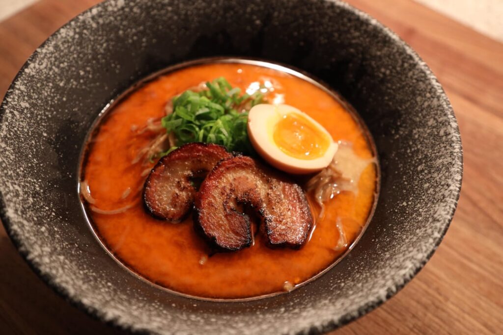 Spicy Miso Tonkotsu with smoked chashu