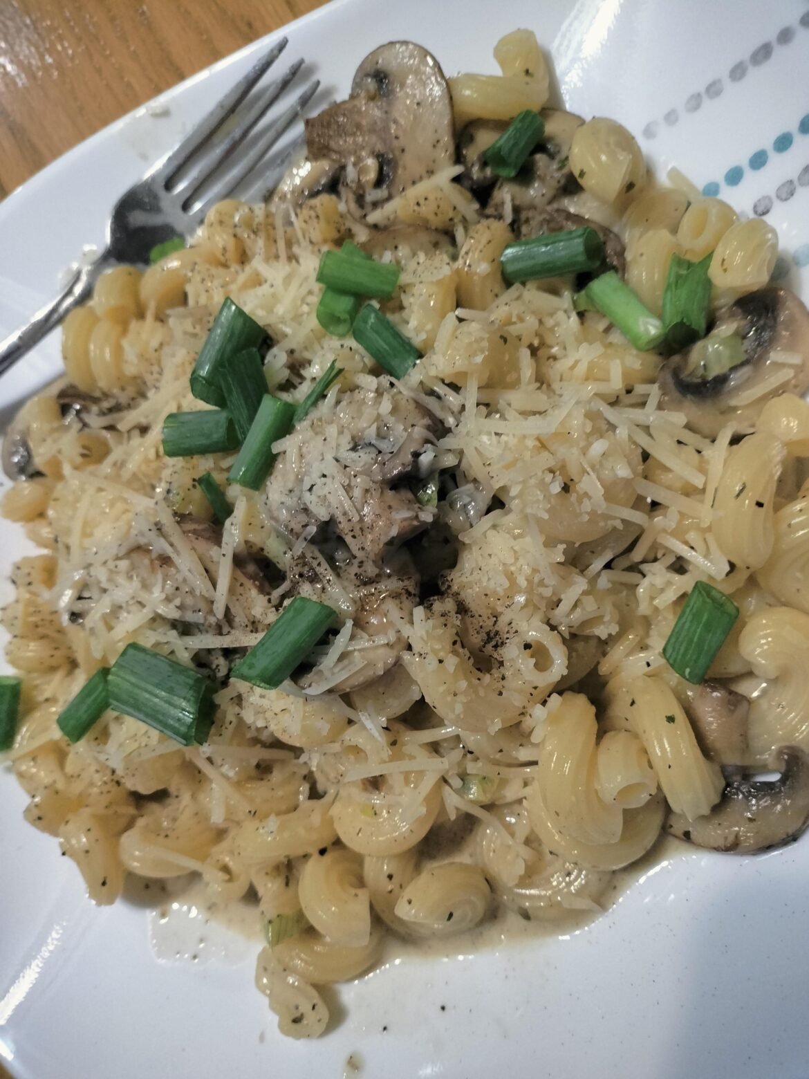 Creamy mushroom cavatappi 8/10