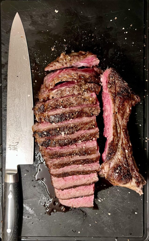 Sous vide + chimney sear