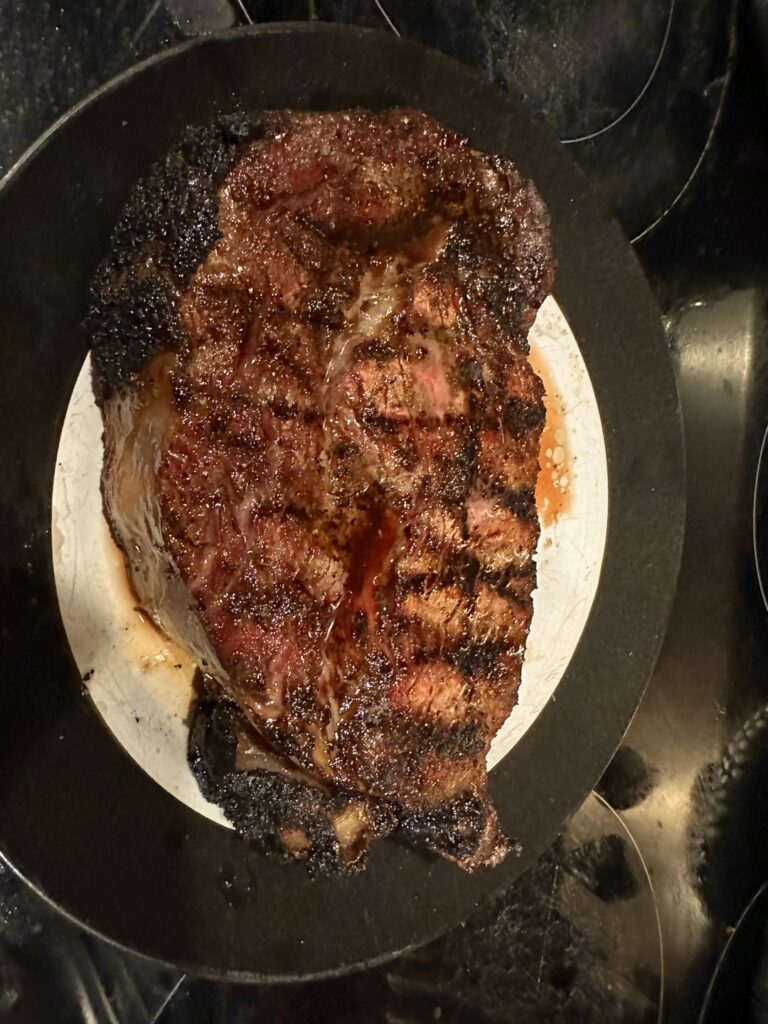 Dinner with a cold glass of milk.🥛 how’d I do?