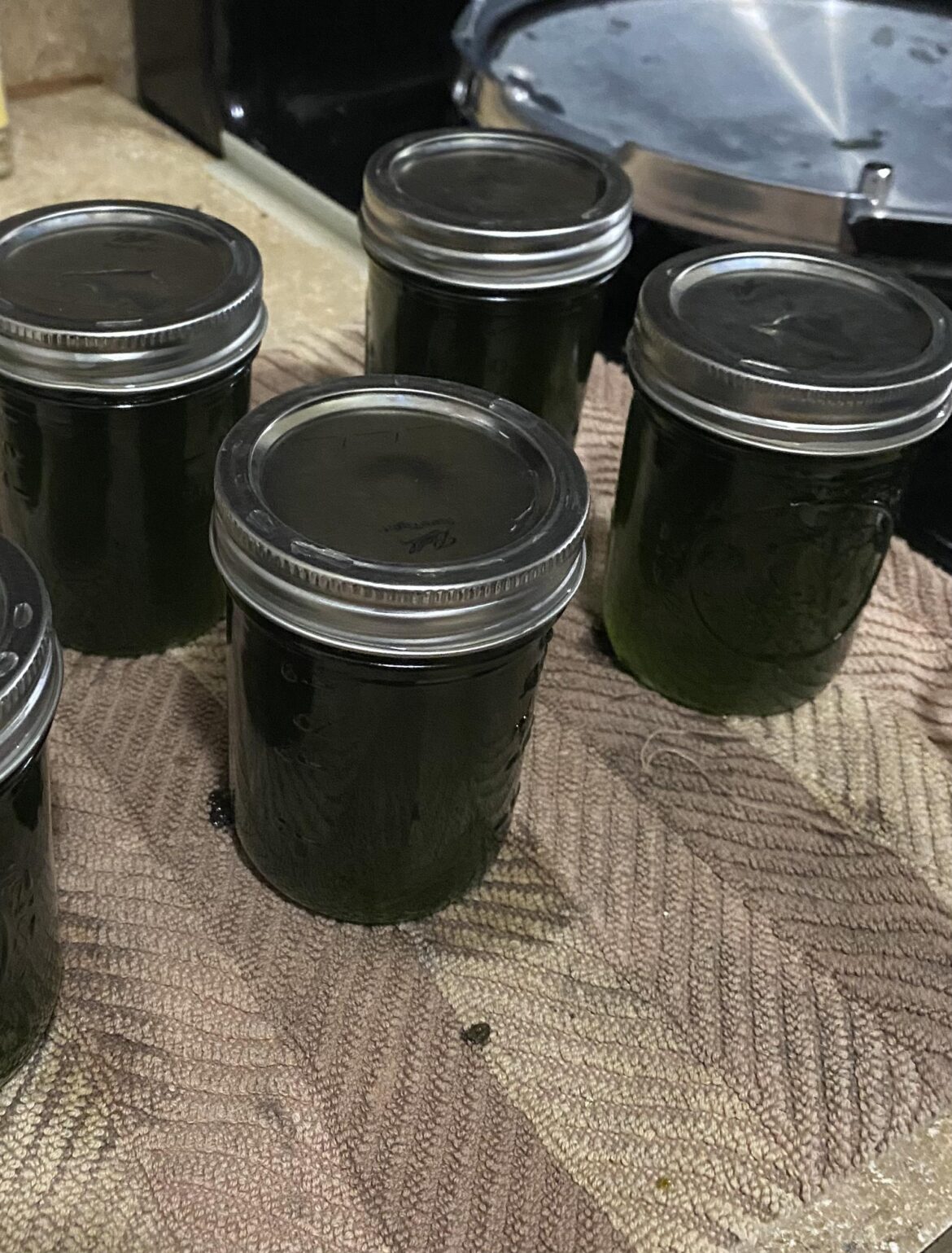 Jalapeno jelly! This is my first time canning.