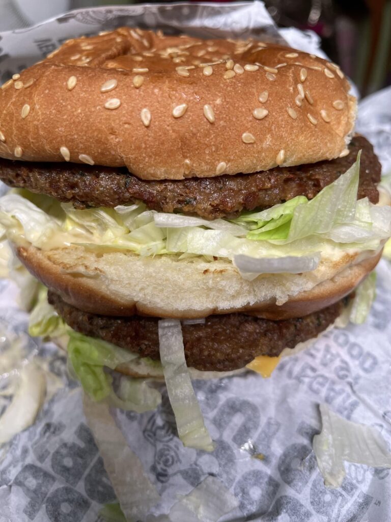 Odd Burger’s Famous Burger & Chikun Bacun Ranch Poutine