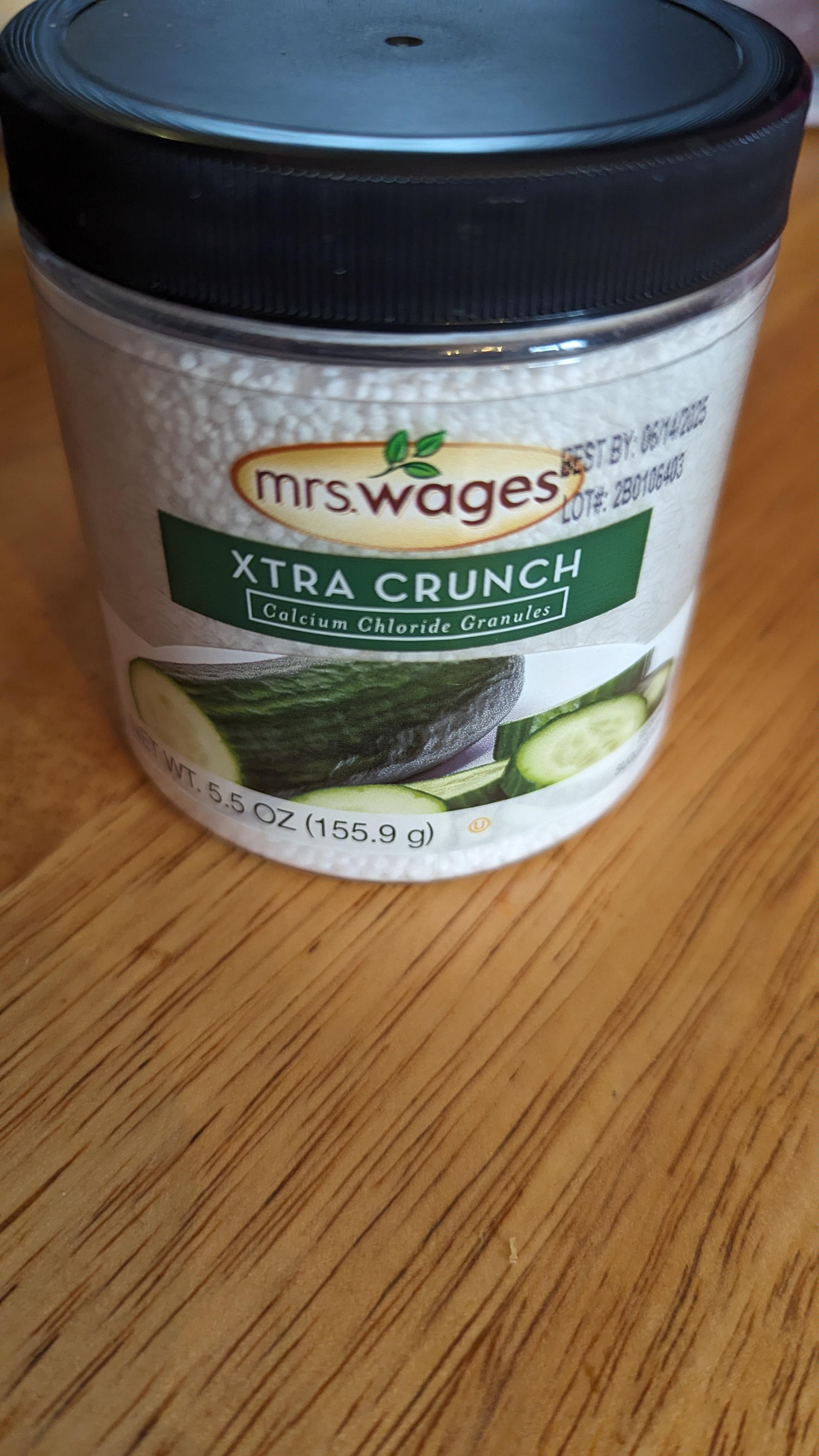 Has anyone used this Xtra crunch or similar calcium chloride product