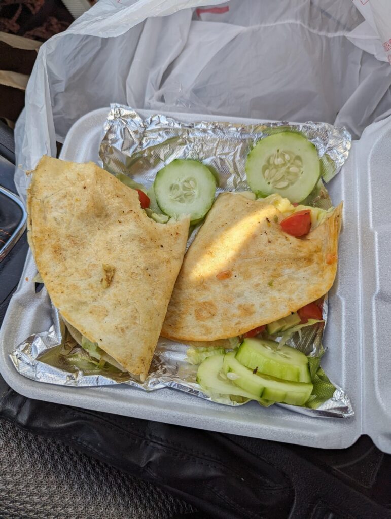 I walked up to a taco truck and asked them for anything vegetarian they could make me