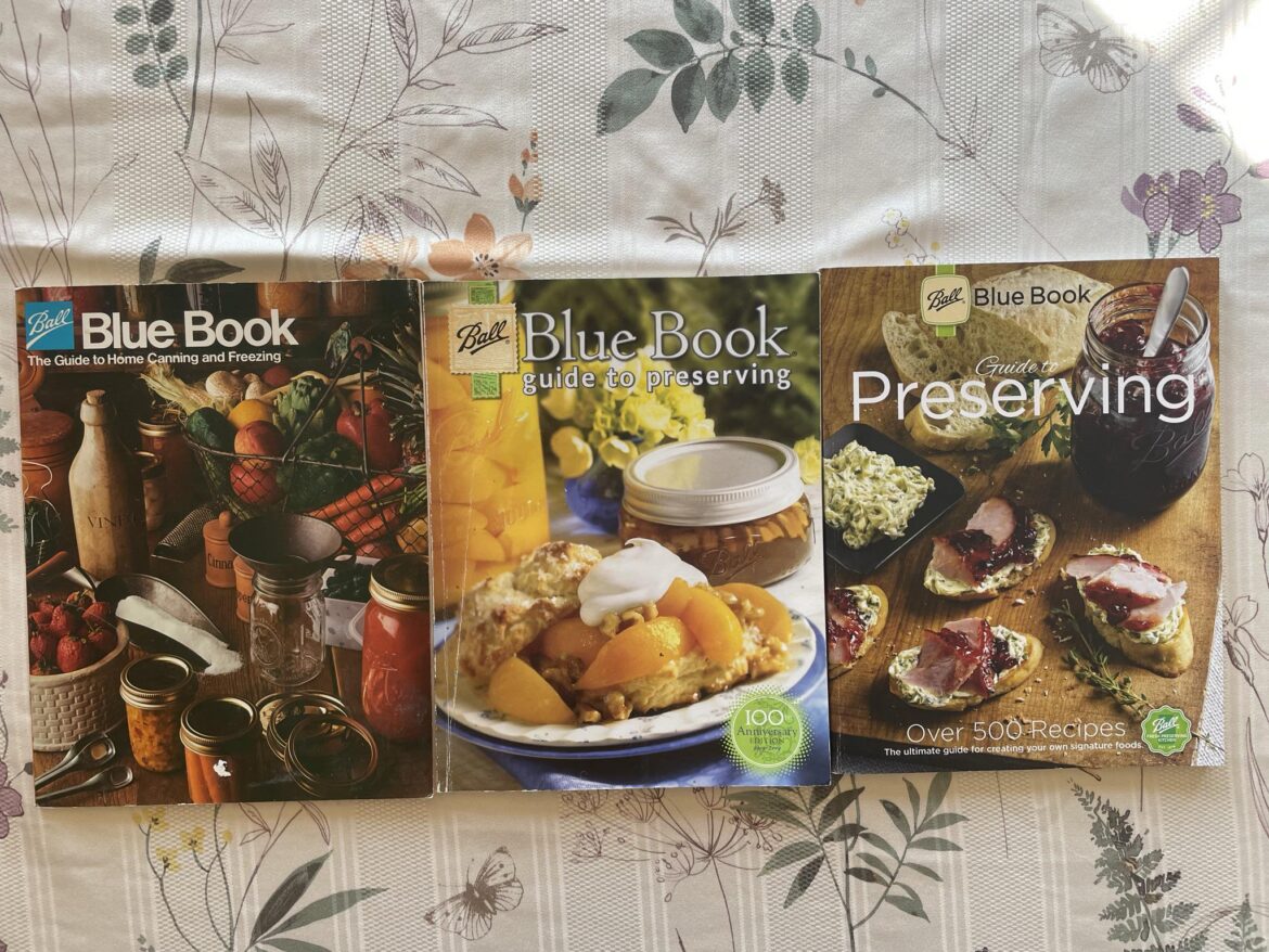 Ball Blue Books--1983, 2009, and 2020. You can really tell that the intended audience has changed. Trusted recipes have changed, and technique has, too.