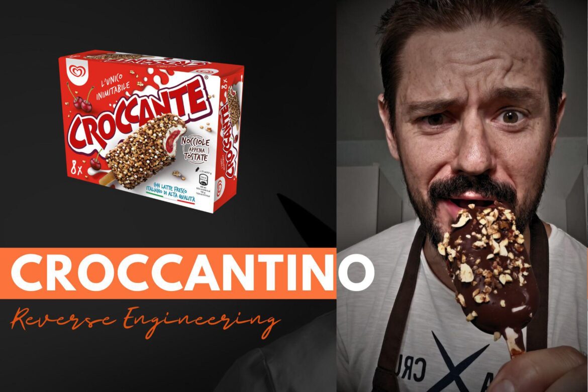 "Croccantino" (vanilla ice cream, black cherry, chocolate & hazelnut crisp)