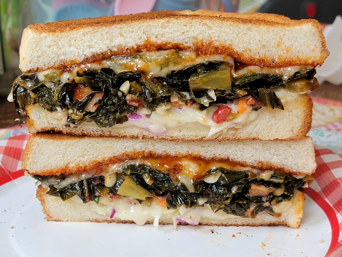 Collard greens melt