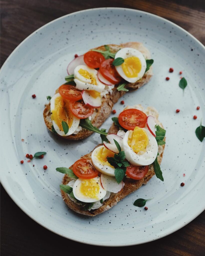 An egg sandwich is a great option for breakfast or a snack