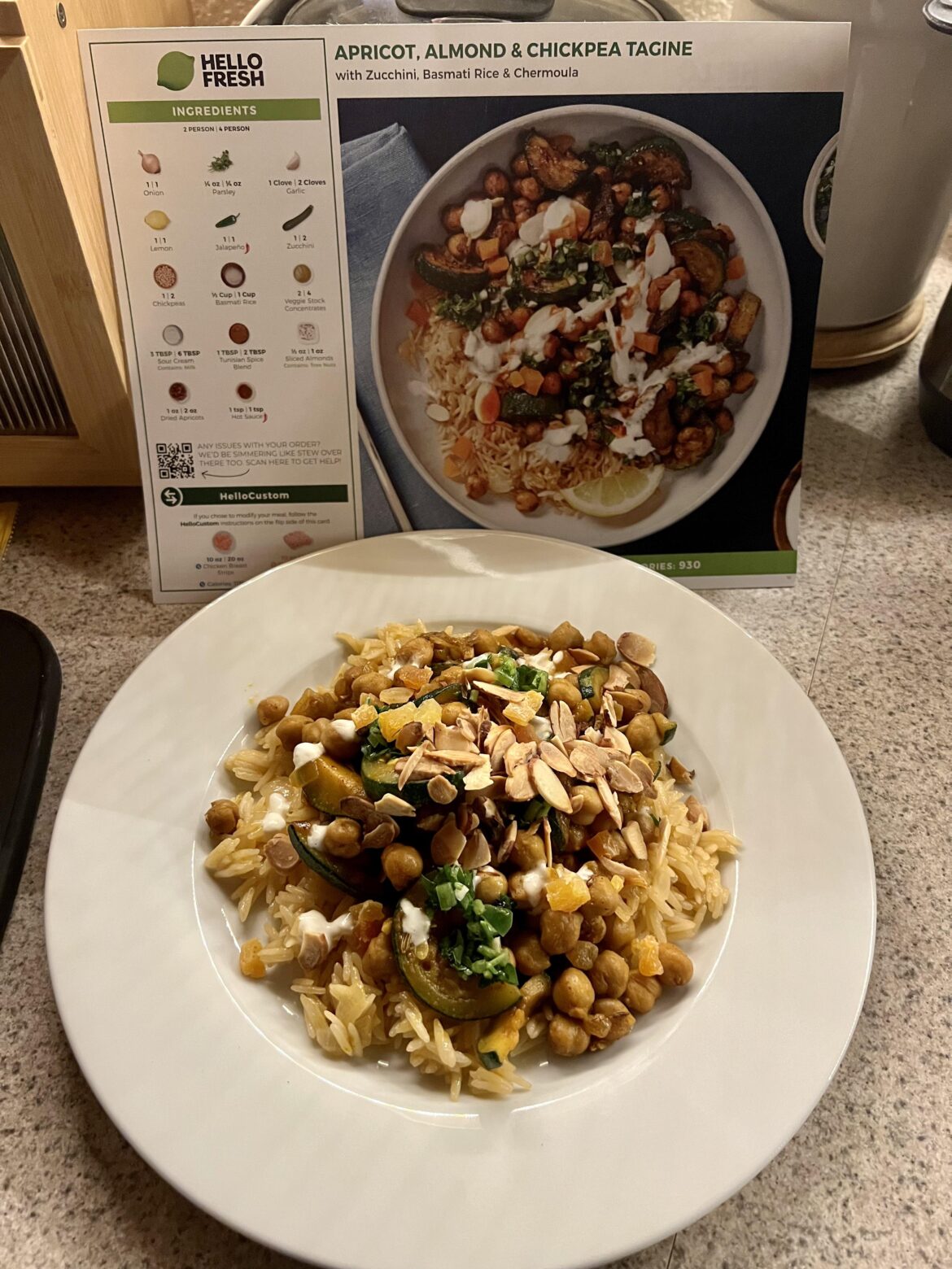 Apricot almond & chickpea tagine…was pretty good 👍🏼