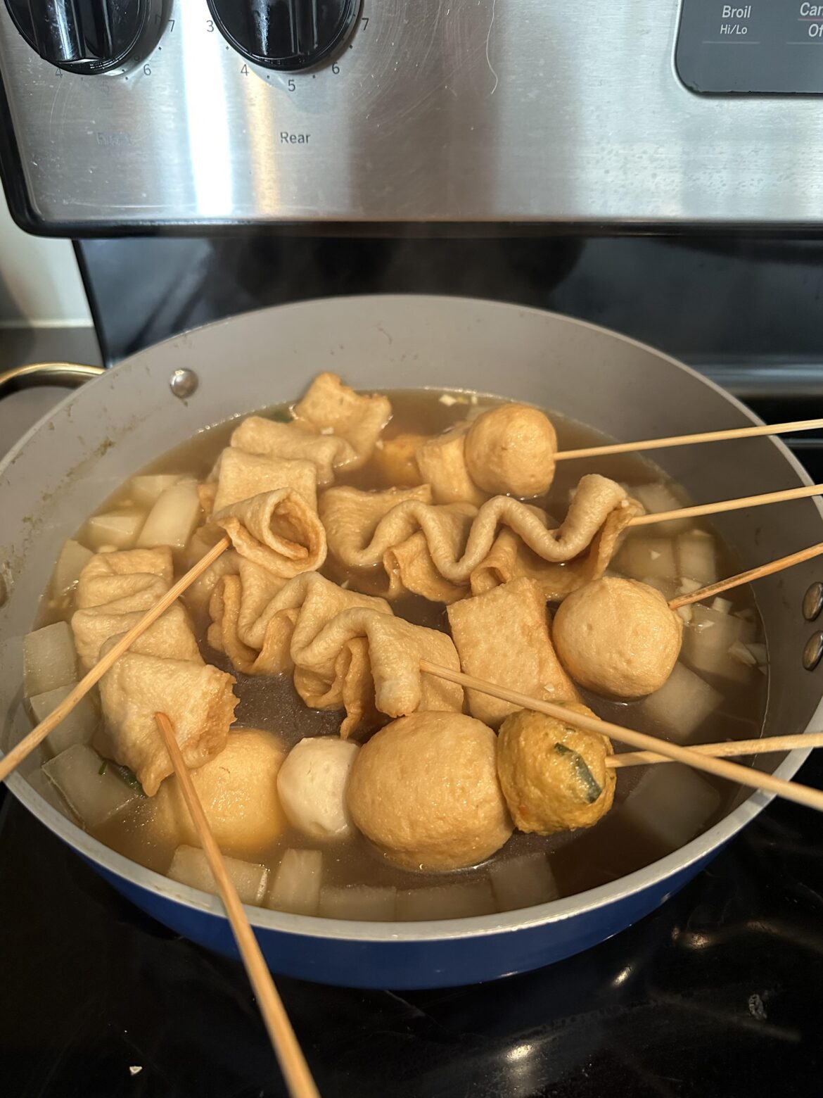 How to store left over fish cake soup?