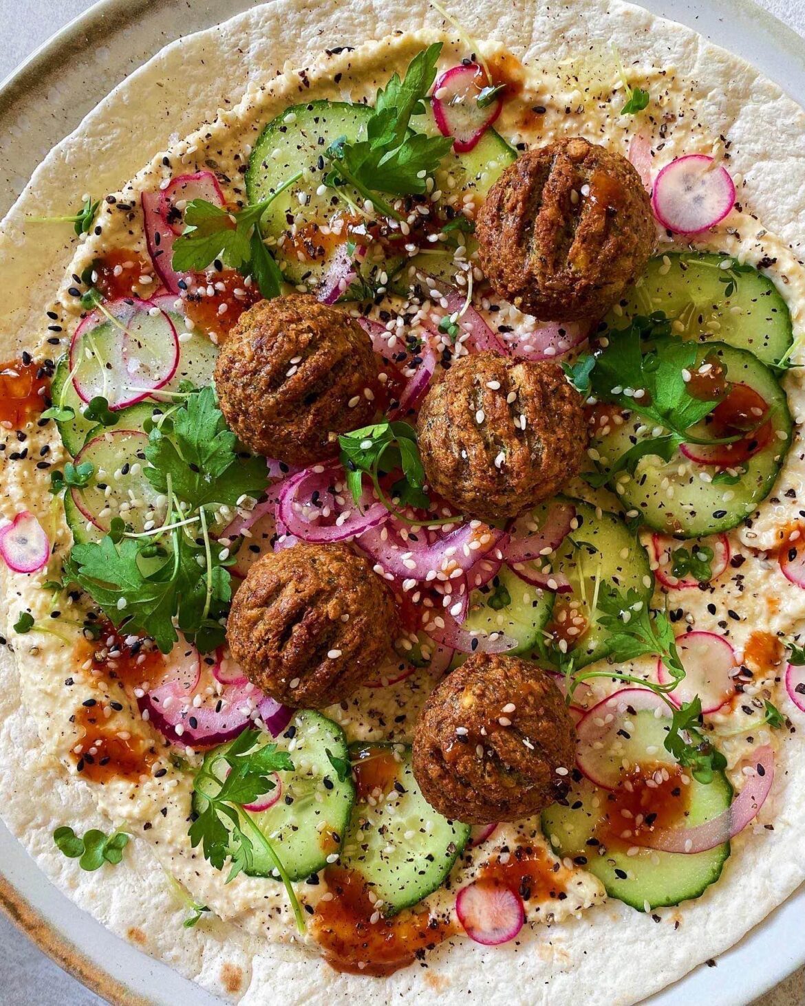 Vegan Falafel & Hummus Wrap