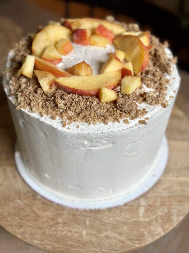 Peach Crumble Cake