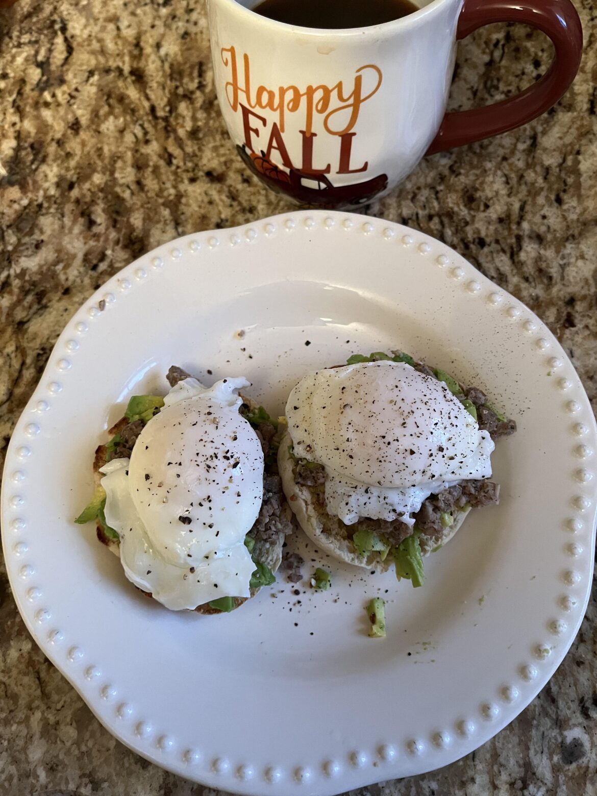 Poached eggs on a weekday