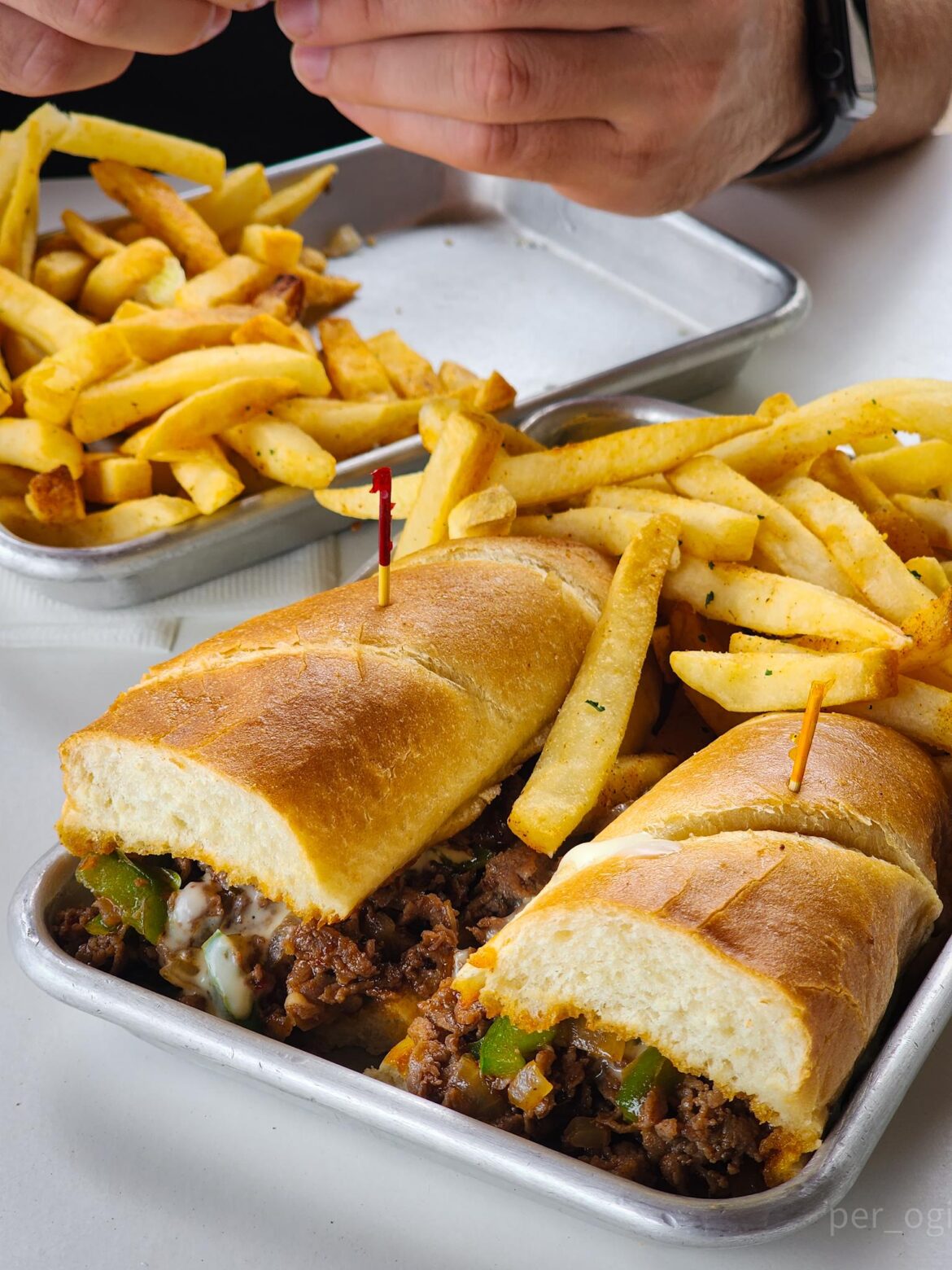 Cheese steak w/ Gochujang sauce