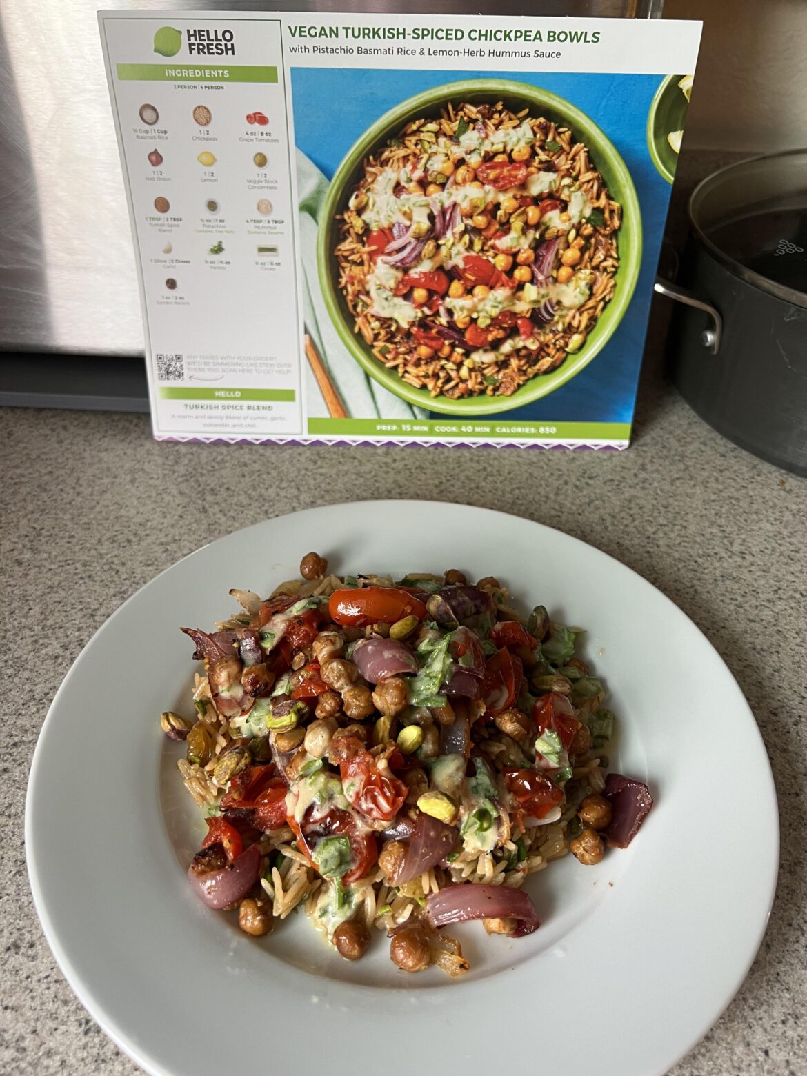 Vegan Turkish-Spiced Chickpea Bowls. Was pretty good ⭐️⭐️⭐️