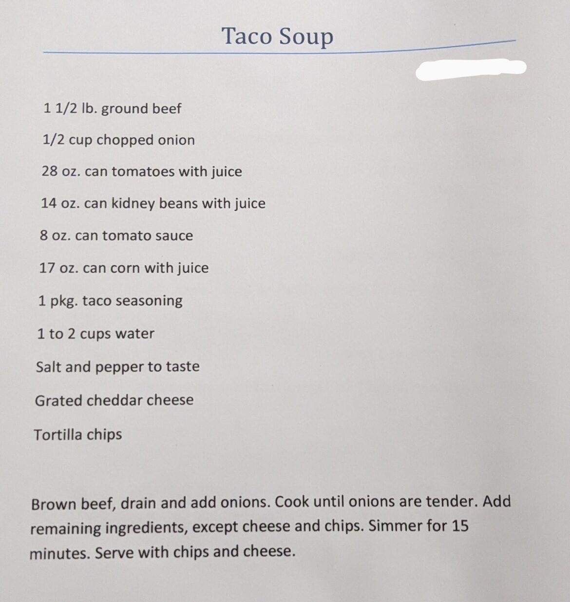 This is a basic Taco Soup recipe I have. **Without removing anything**, what can be done to improve it?