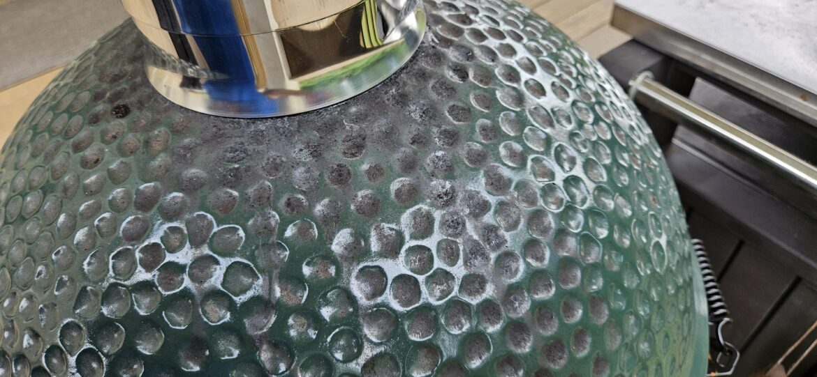 How do you get heavy grease stains off without damaging the egg? More in comments