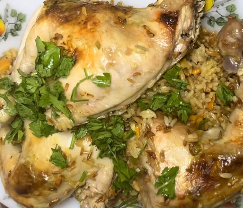 Chicken recipe in one pot with orzo pasta(alternate to basmati rice)