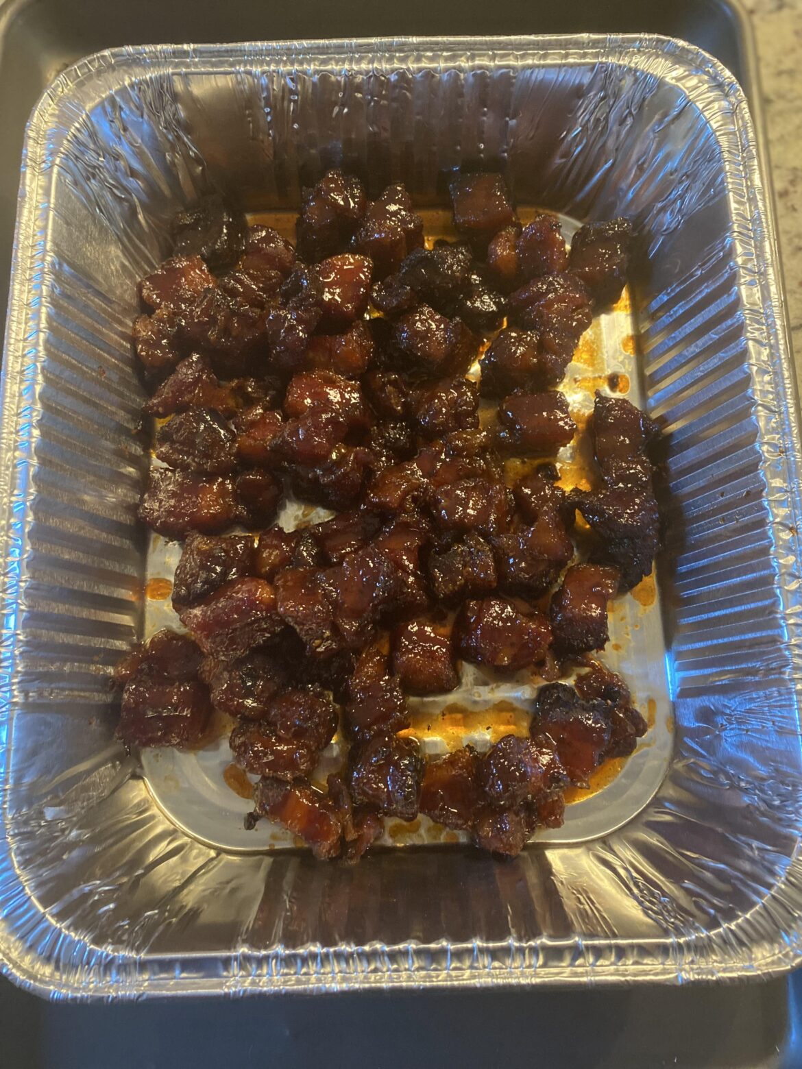 Pork Belly burnt ends to kick off the NFL season.