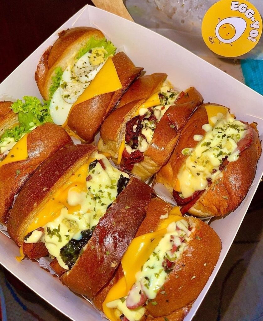 delicious egg drop sandwiches