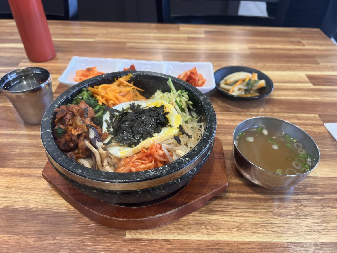 Spicy pork bibimbap from Bap and Bap in Koreatown, formerly Jeonju Bibimbap