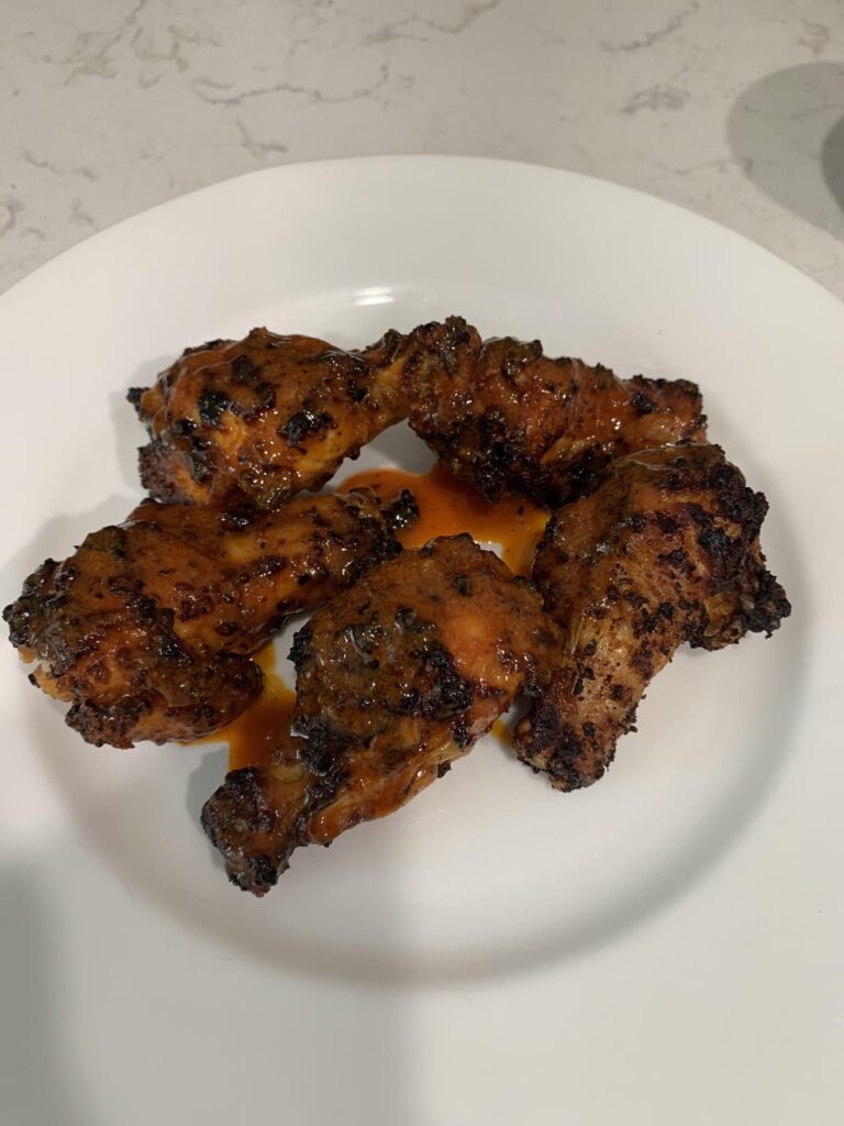 Homemade air fryer buffalo wings