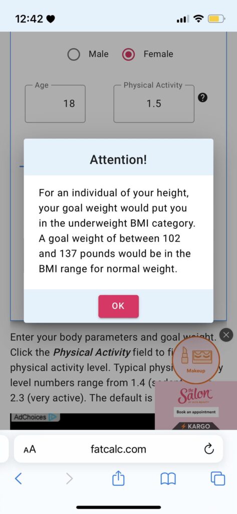 All of the websites are telling me to not go on a deficit. All of the websites are telling me to not go on a deficit.