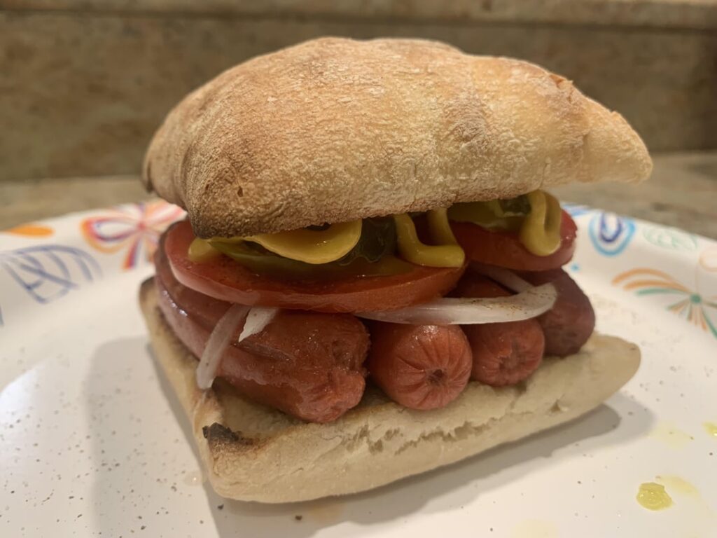 First time trying this. I call it the gentrified struggle dog.. sandwich