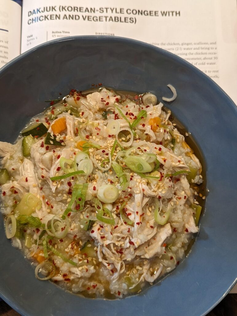 The Wok Weekly #68: Dajuk (Korean-style Conjee w/ Chicken and Vegetables