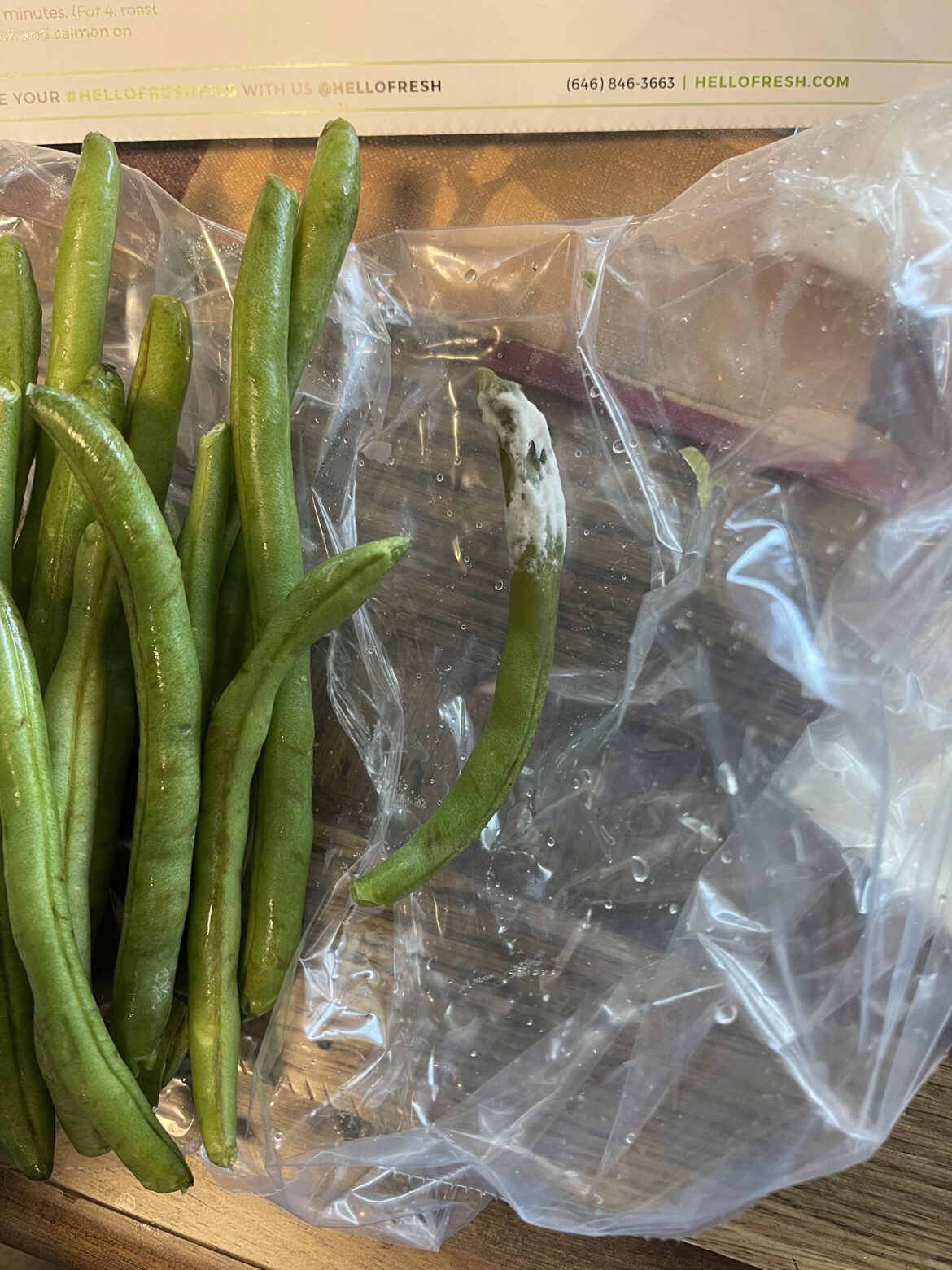 Frosted tip on my green beans