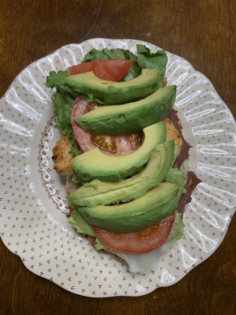 Chicken Torta with coffee