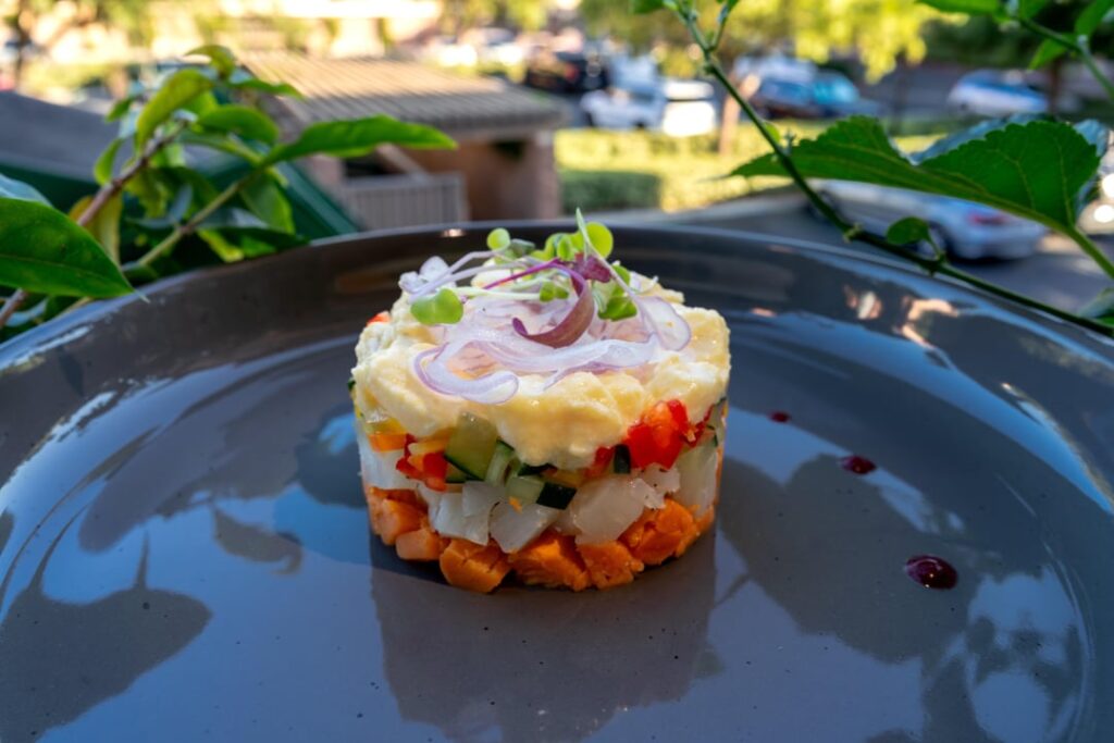 Speared California White Seabass Ceviche with Pitangatuba Leche De Tigre