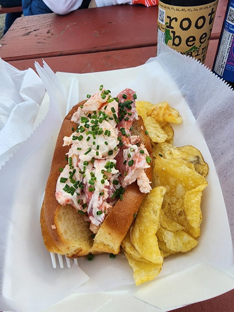 Lobster roll. Cape Elizabeth, maine.