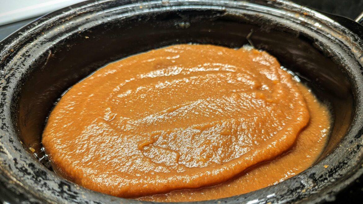 Had so many apples on my tree this year in I decided to try making apple butter. It's amazing!