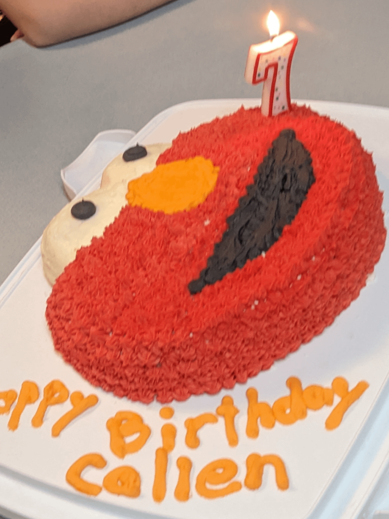 Elmo cake and Elmo cake pops