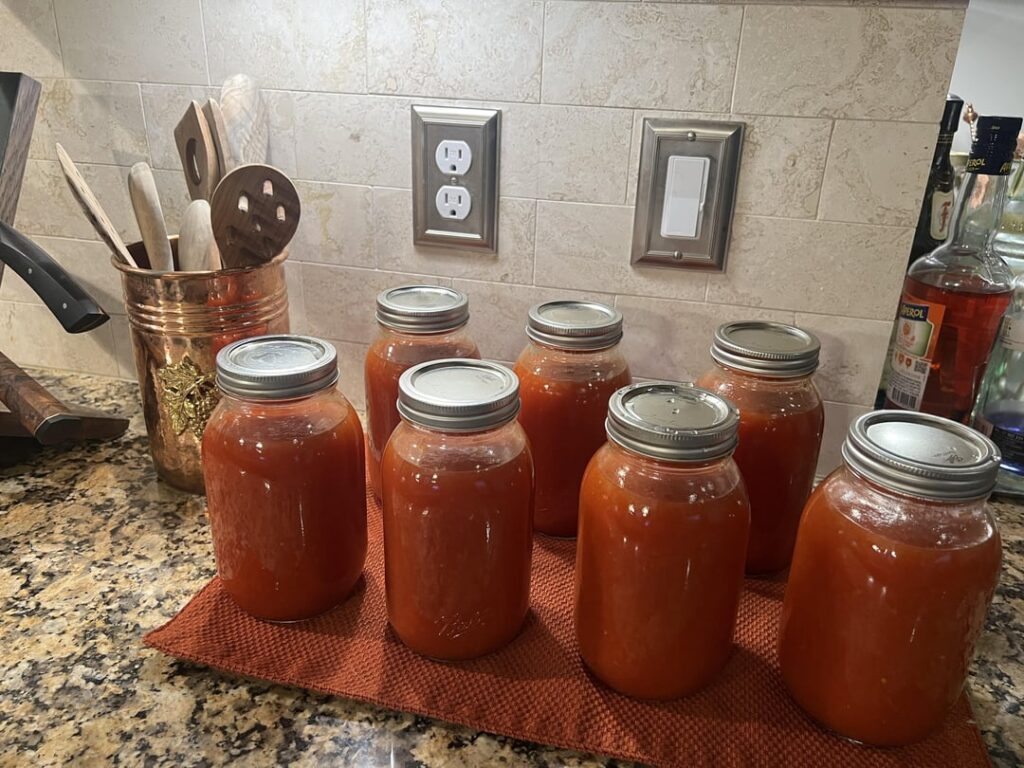 First time canning - San Marzanos to tomato sauce