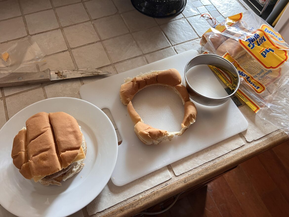 I’m not proud of this, but I needed a burger bun.