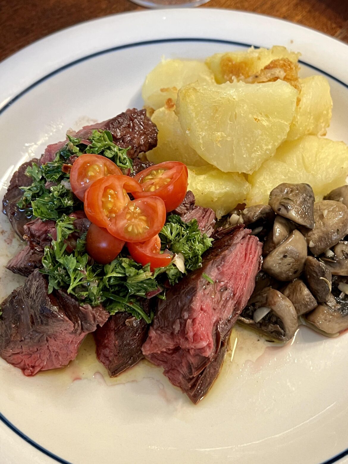 Bought (and cooked) some hanger steak from Winters Family Beef