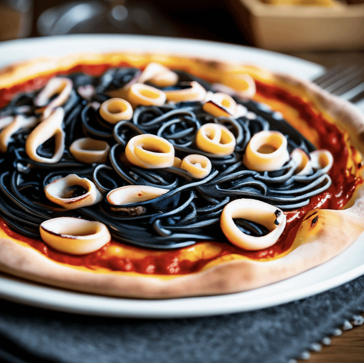 Anyone had black squid-ink and calamari pizza? I was going to make for a birthday party.