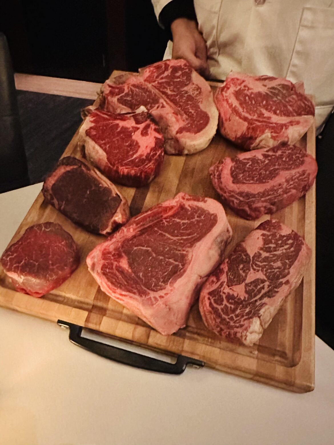 When the steakhouse brings out a meat board and gives you their recommendations on the best steak they have 🥩🤤