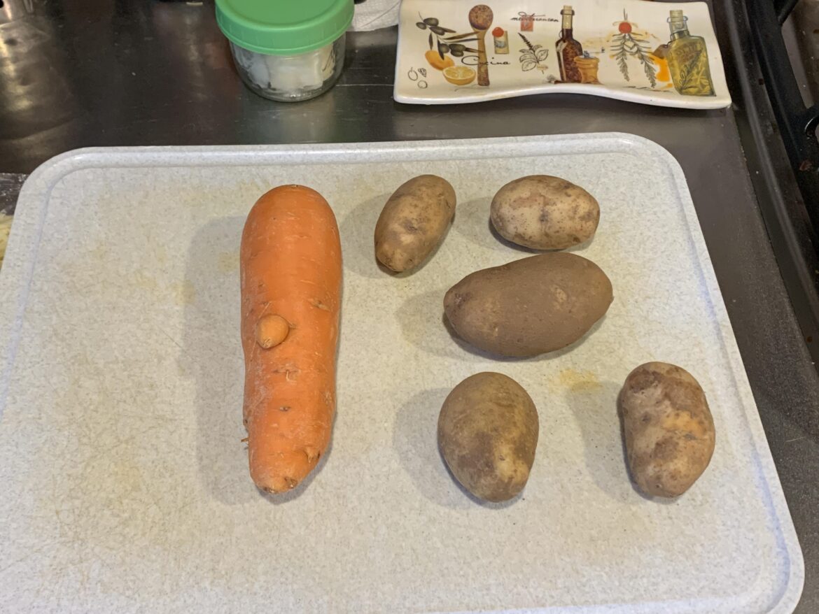 PHENOMENAL COSMIC CARROT! itty bitty potatoes