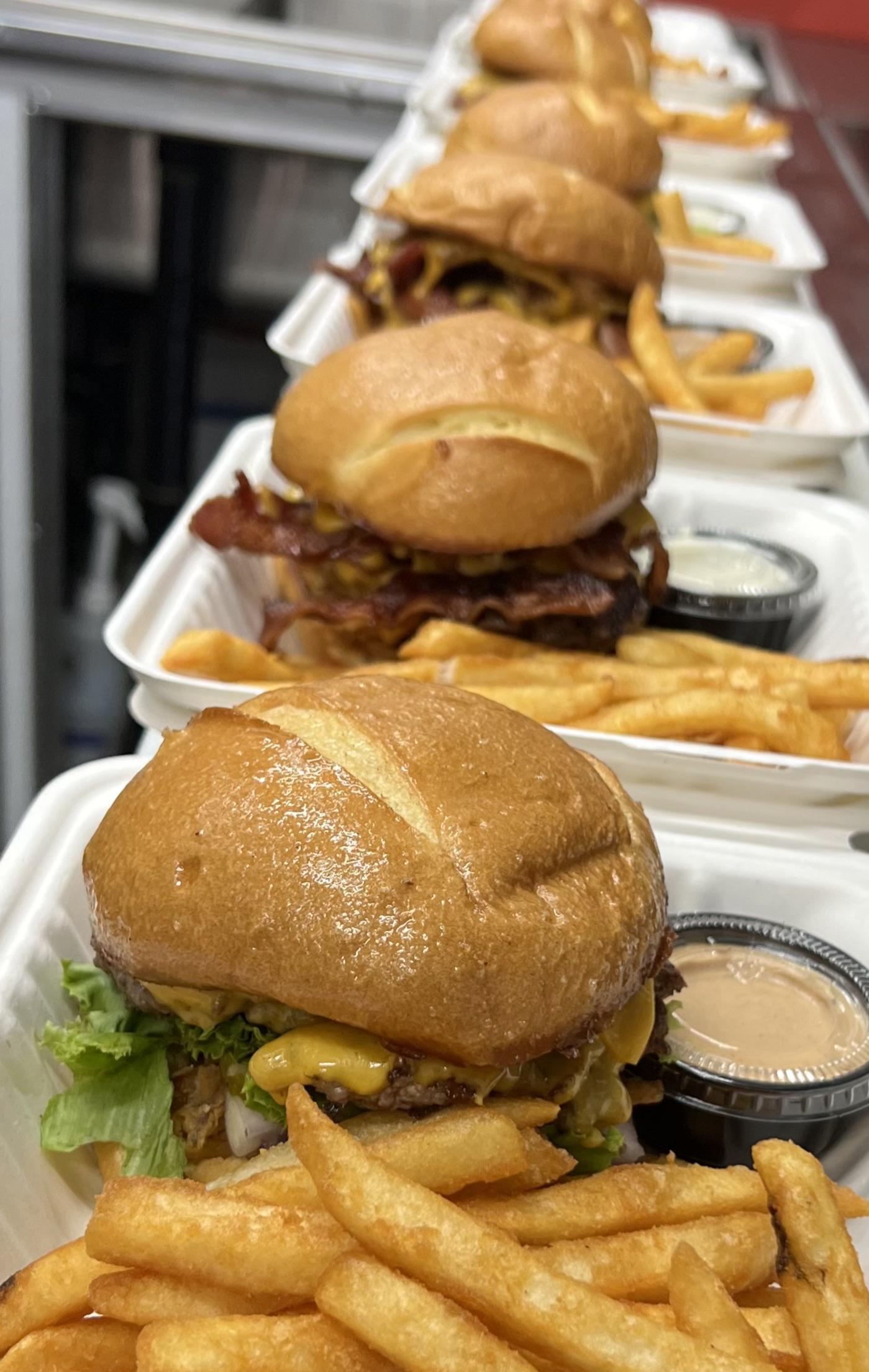 Food Truck Burgers Dining and Cooking