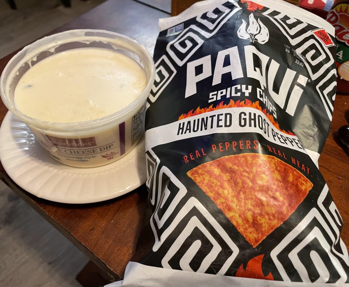 Paqui Ghost Pepper Chips + Queso = sneak attack