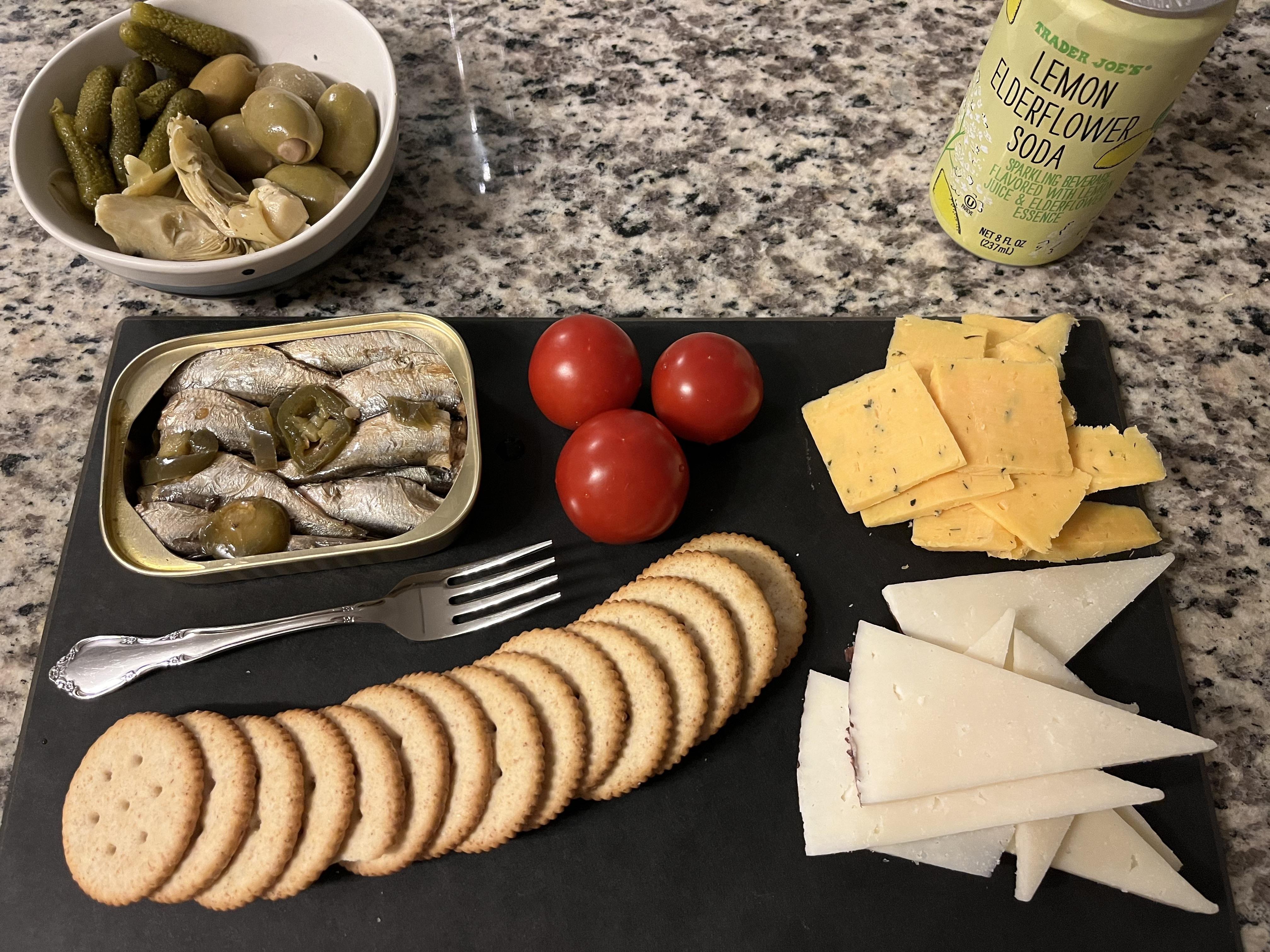 Small feast with King Oscar sardines with jalapeños Dining and Cooking