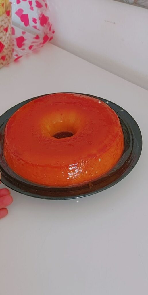 I made a coffee flavour flan